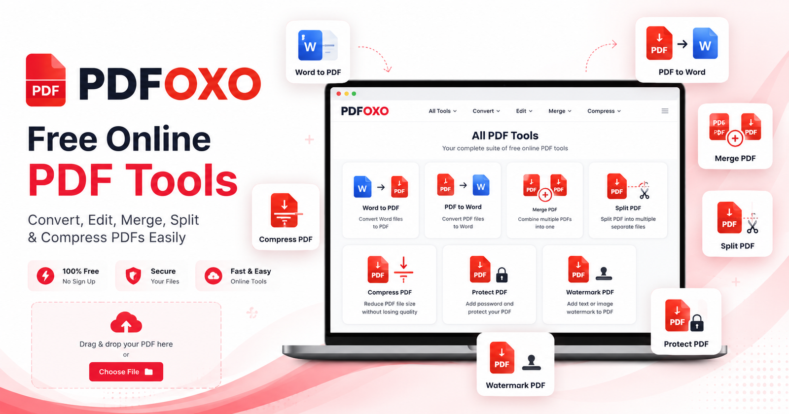 Free online PDF tools by PDFOXO to convert edit compress and manage PDF files